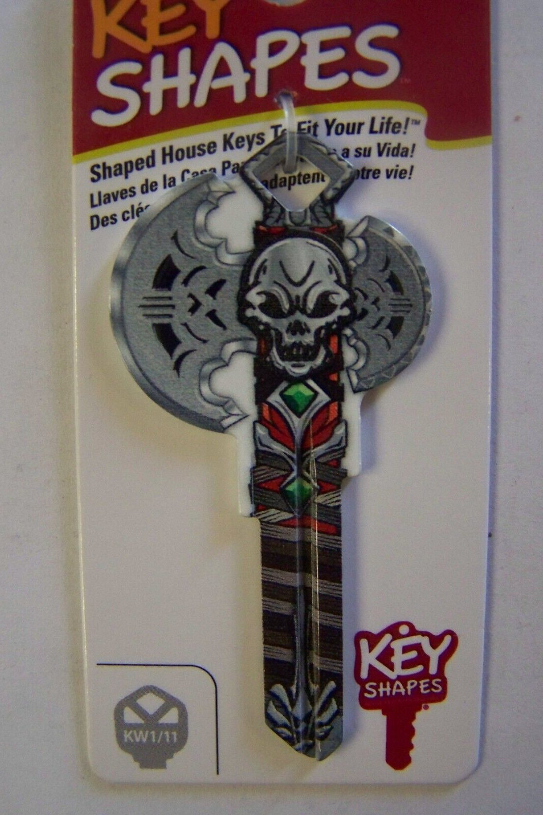 Battle Axe Shape Kwikset house key blank.