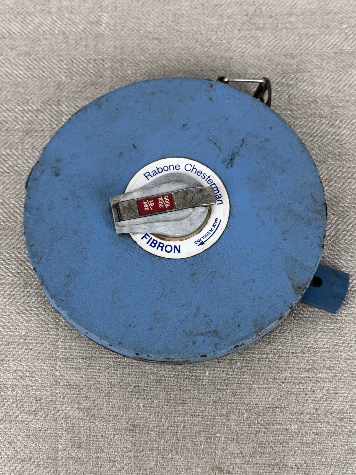 Rabone Chesterman Fibron 30m Tape Measure Vintage Surveyors Measuring Tape