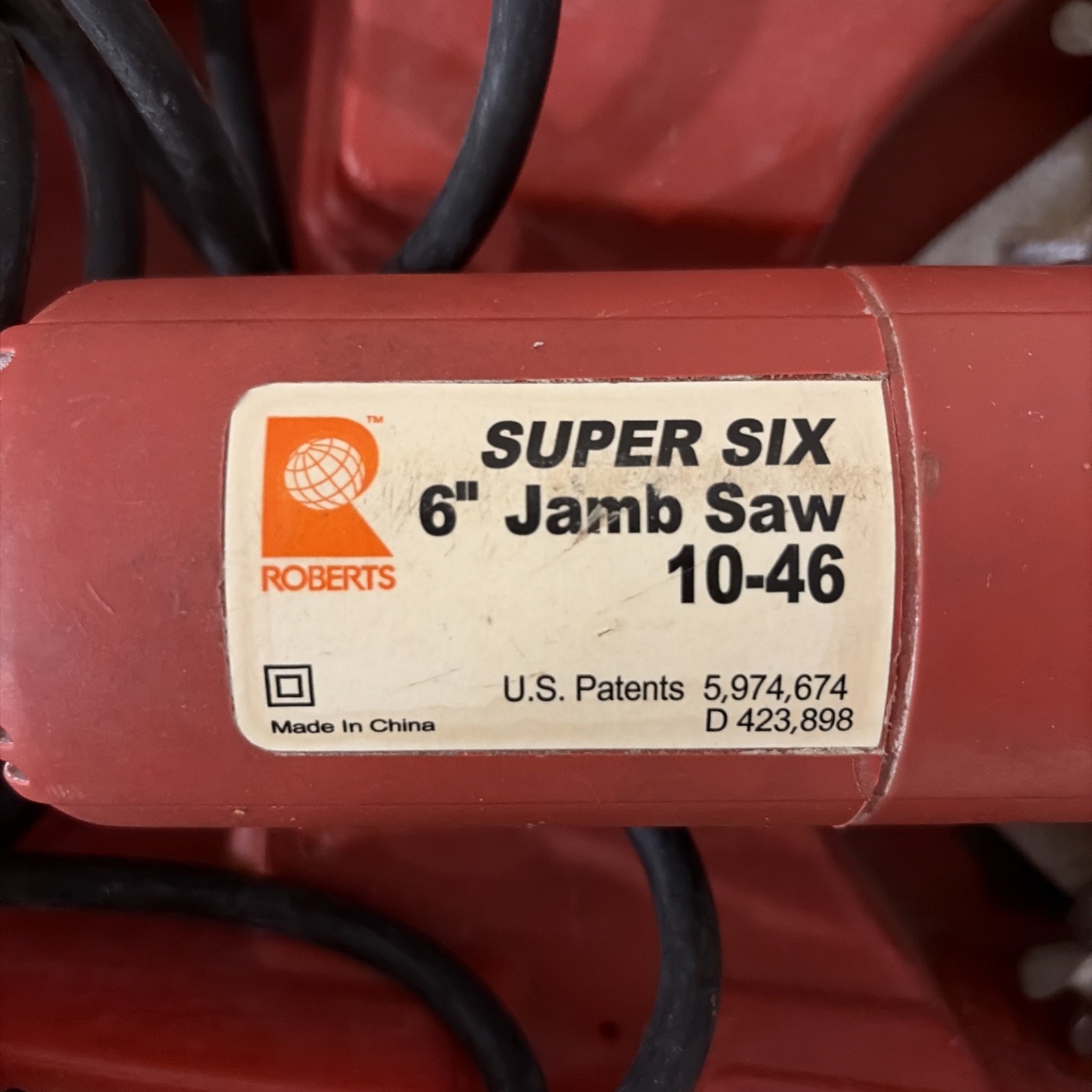 Roberts Super Six 6” Jamb Saw 10-46 Used Tested Tool Blades Dirty