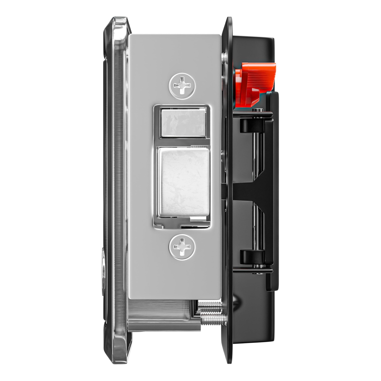RV Travel Trailer Entry Door Lock Polar Chrome Paddle Deadbolt