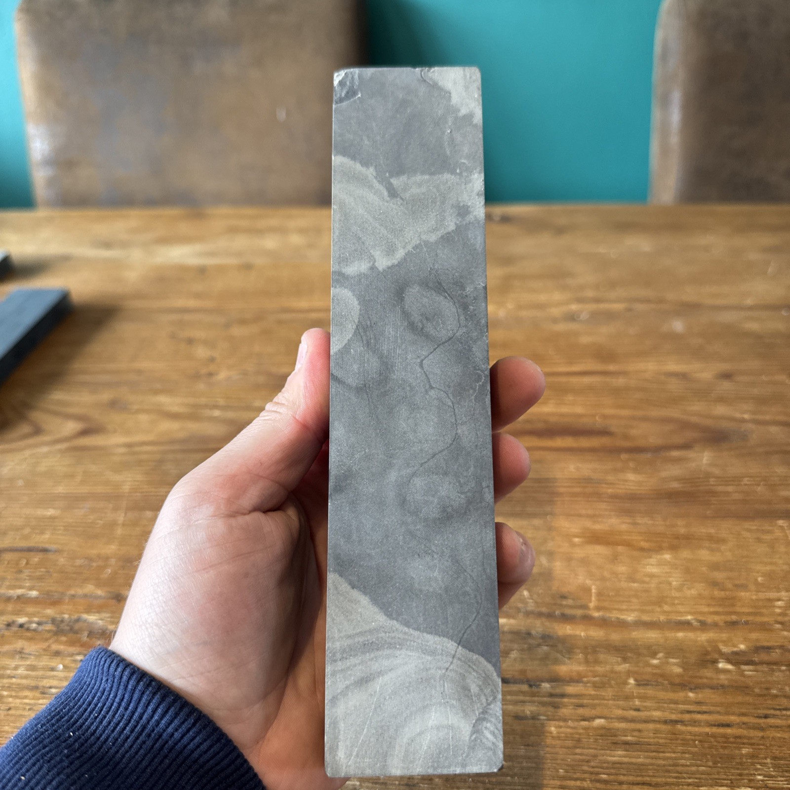 Vintage Dalmore Blue Sharpening Stone / Oilstone
