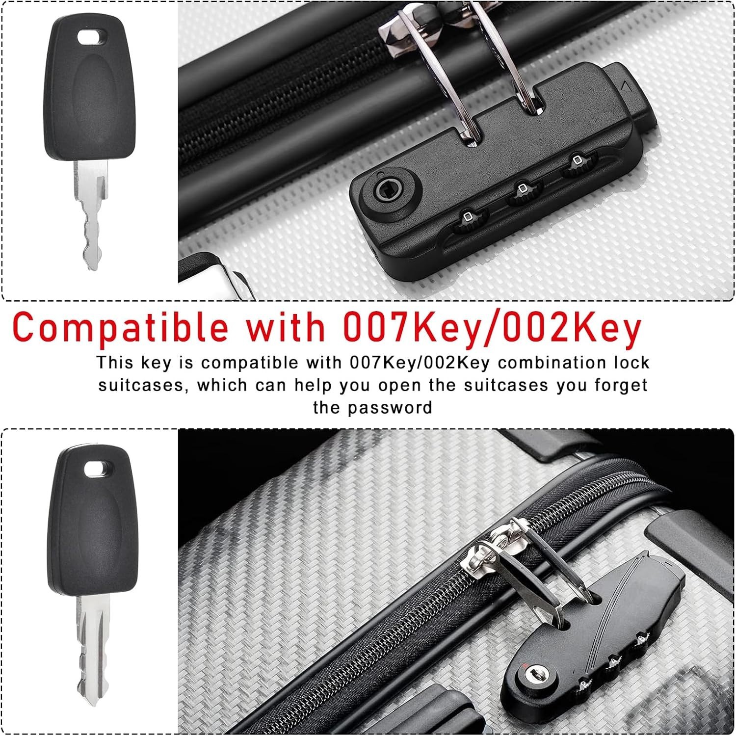 Alloy Steel Key Set for 007 002 Luggage Locks – Quick Access & Peace of Mind
