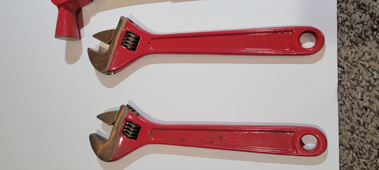 Safety Tools Non Sparking Non-Magnetic Scraper, Screwdrivers, Hammer,Wrench Lot