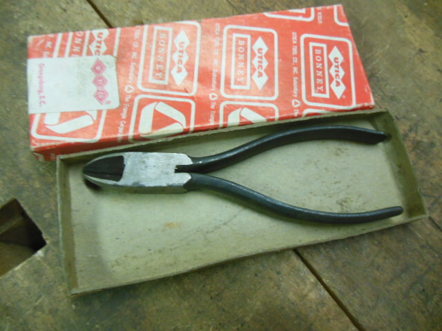 vintage Utica Tool Co #41-6″ diagonal cut pliers IOB clean old mechanic tool