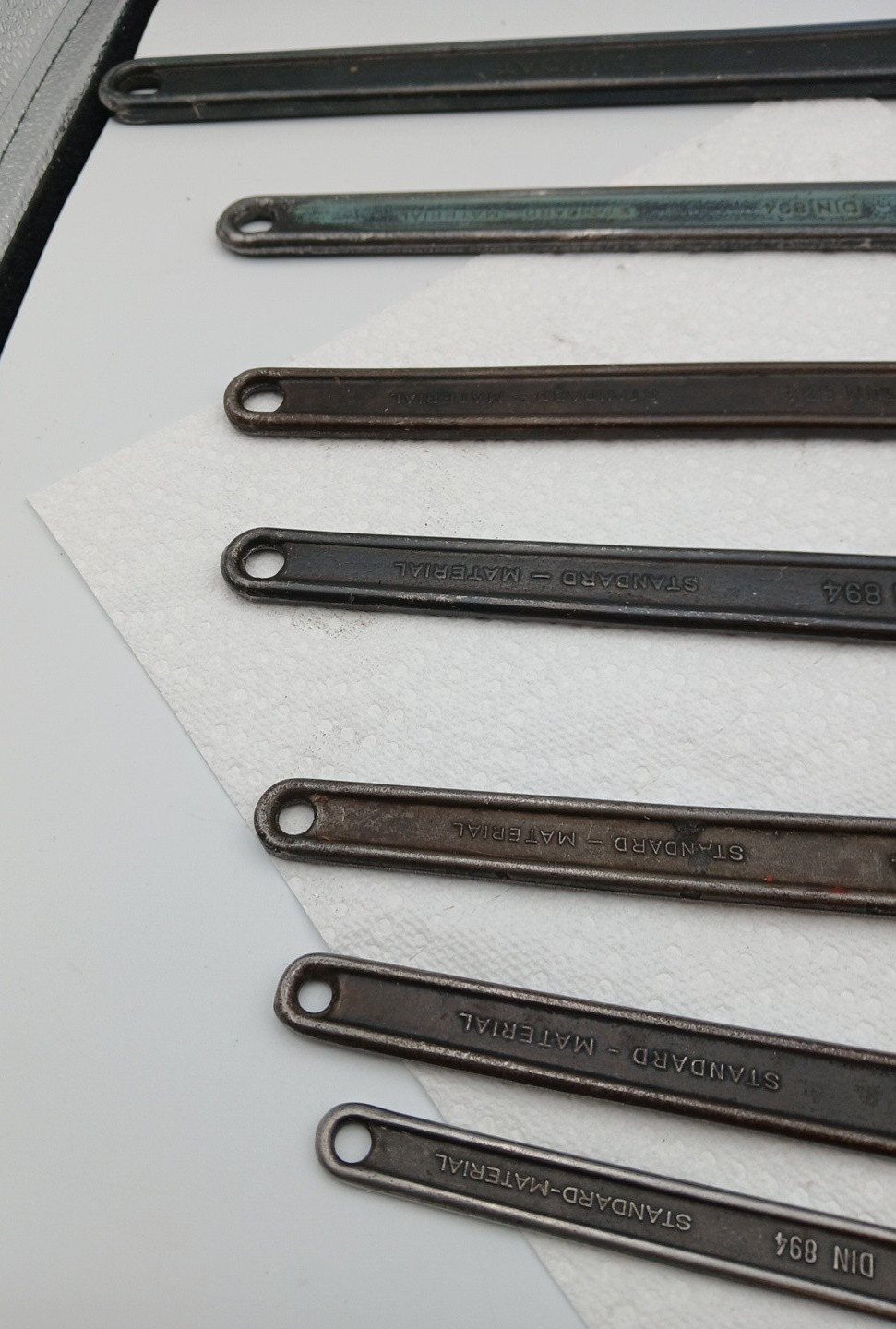 Lot of 7 VTG DOWIDAT Wrenches 46 36 32 30 27 24 17 Germany DIN 894