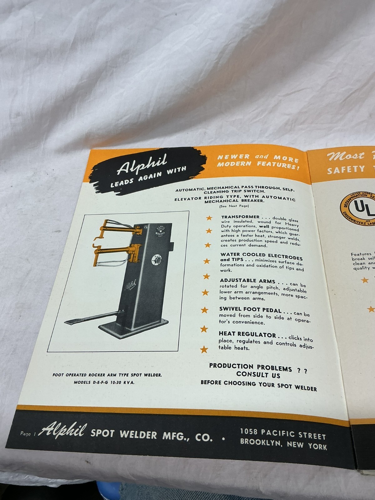 1948 Alphil pot Welding MFG Sport Welders Bulletin Catalog Guide