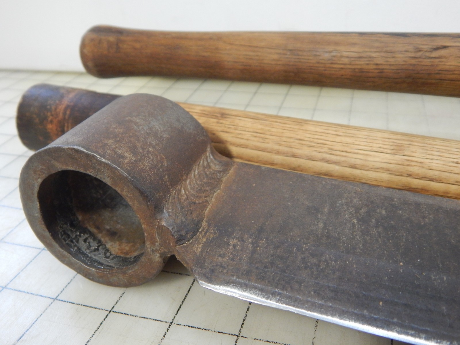 Vintage Froe Shingle shake splitting tool #7o, Aluminum Froe Mallet Hammer 8 Lb.