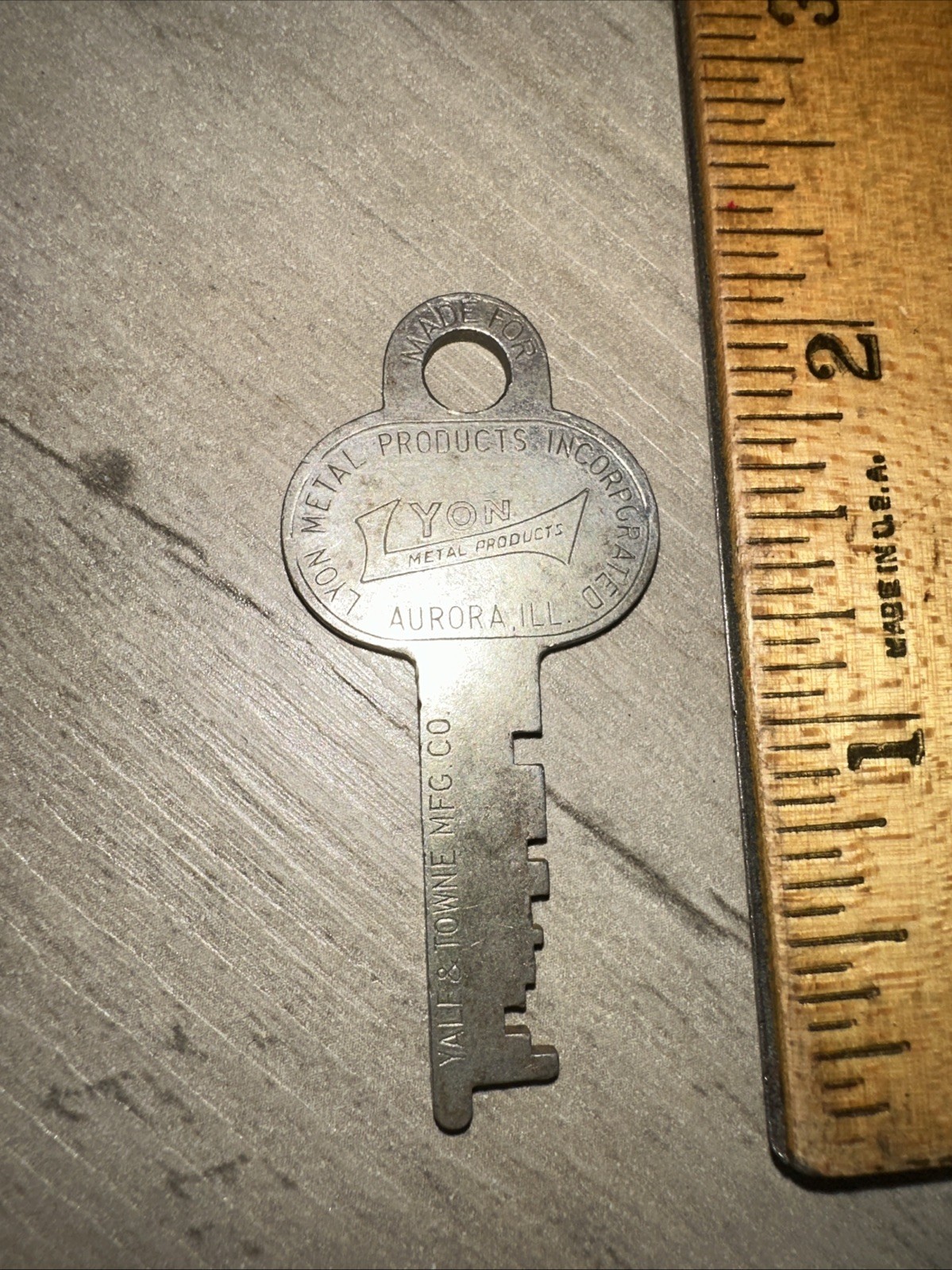 Antique Yale & Towne Flat Skeleton Key #9M1100 Lyon