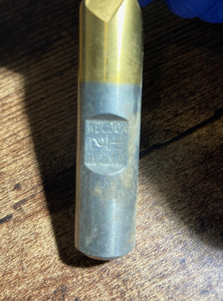 Neldon 1/2″Machinist Lathe Drill Bit Used 3″ Shaft