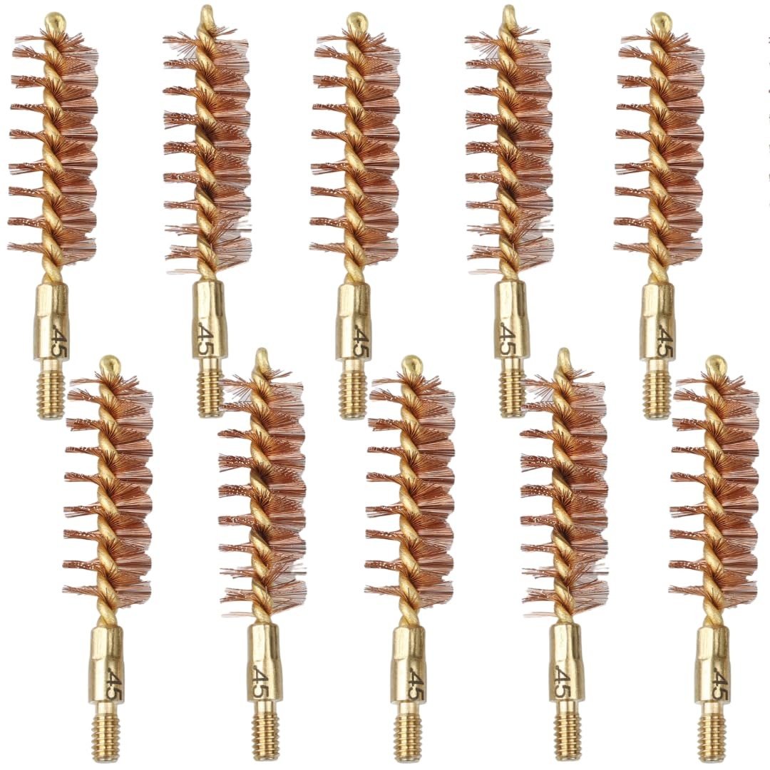 McJ Tools Rifle Brass Core Bronze Bore Brush (10pack 50Cal BrassCorePro)