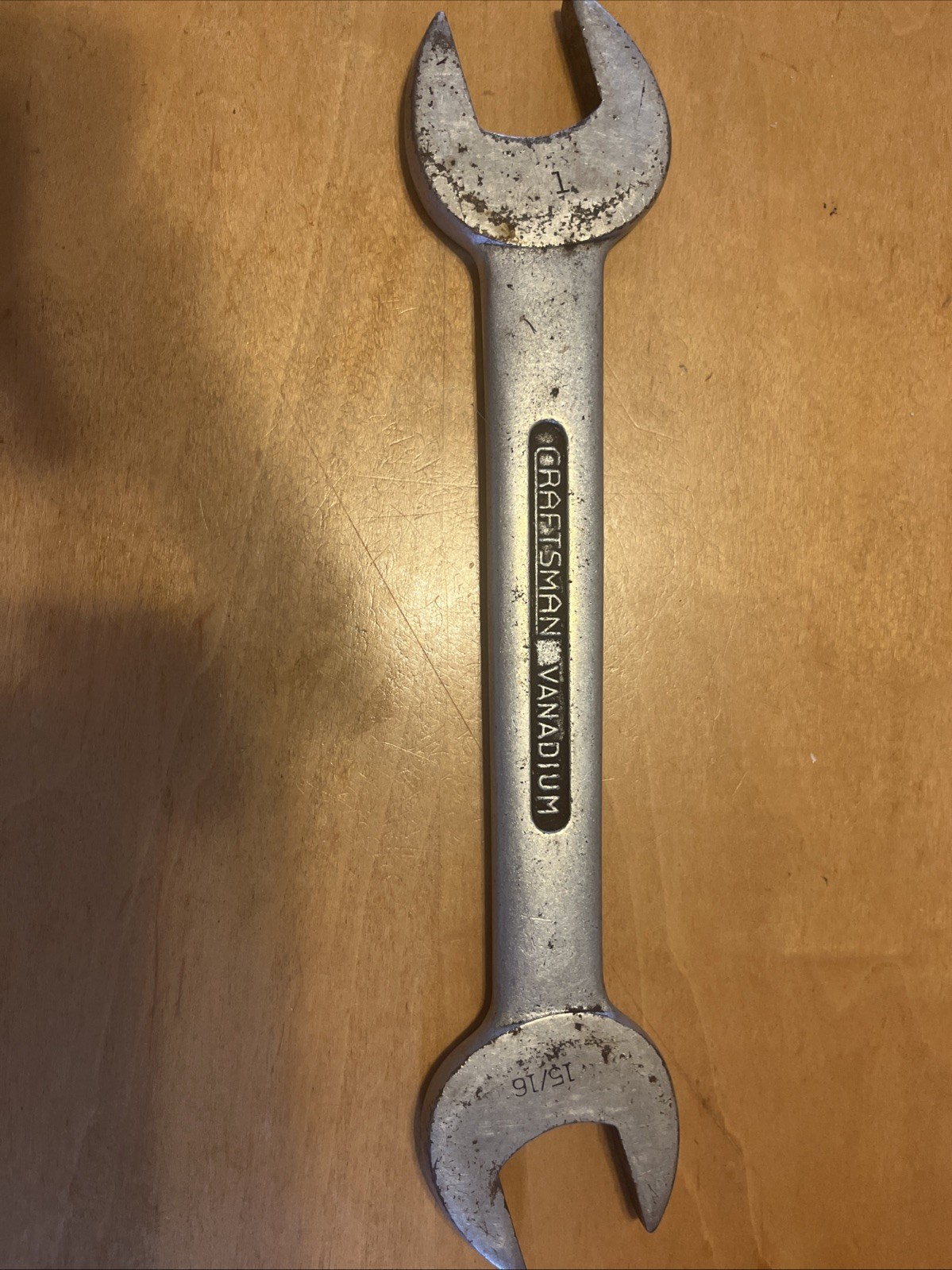 Vintage 1940s Craftsman Vanadium 1” x 15/16” Open End underline logo 1033C USA