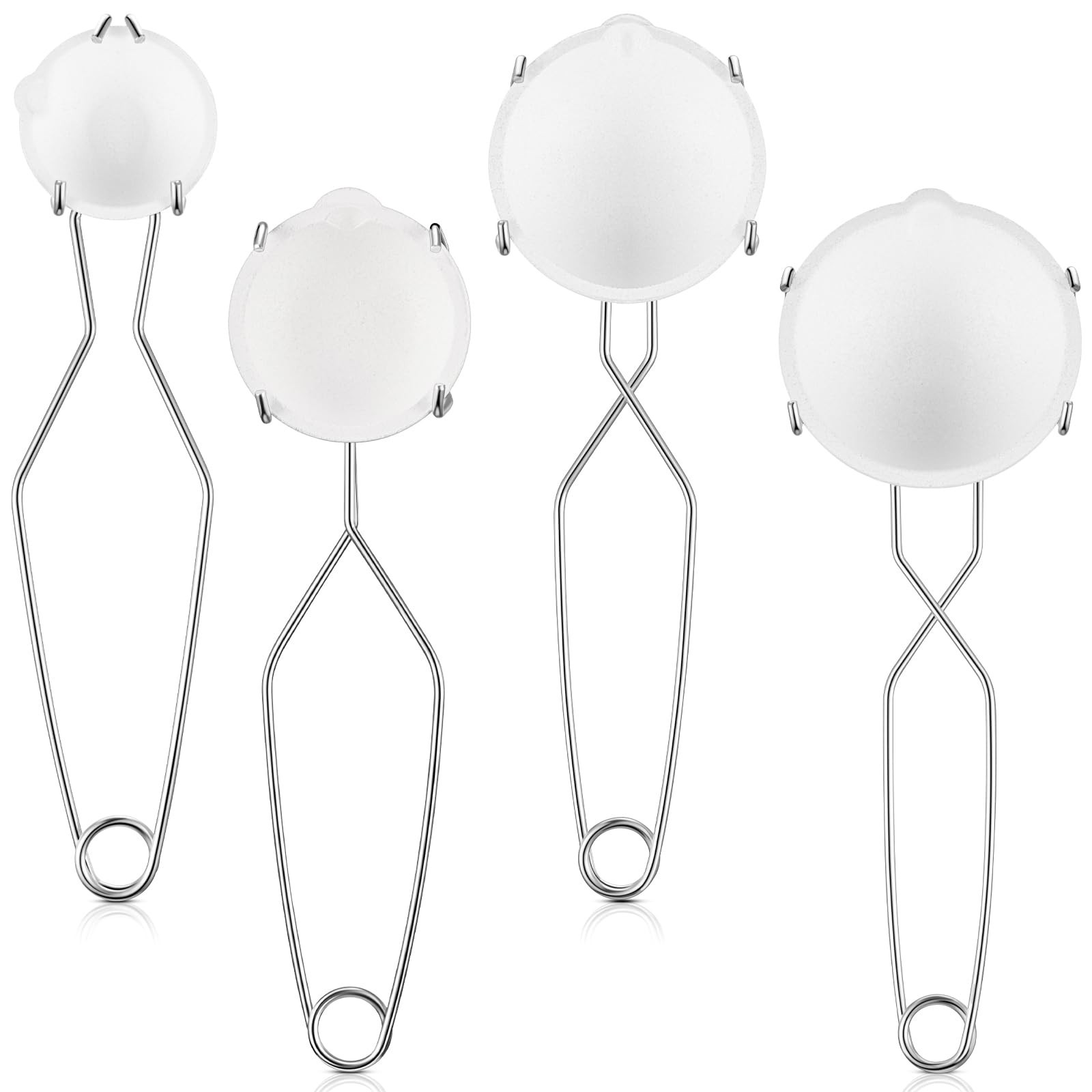 8 Pcs Crucibles & Tongs Kit for Melting Metal, Gold, Silver, Copper – 4 Sizes