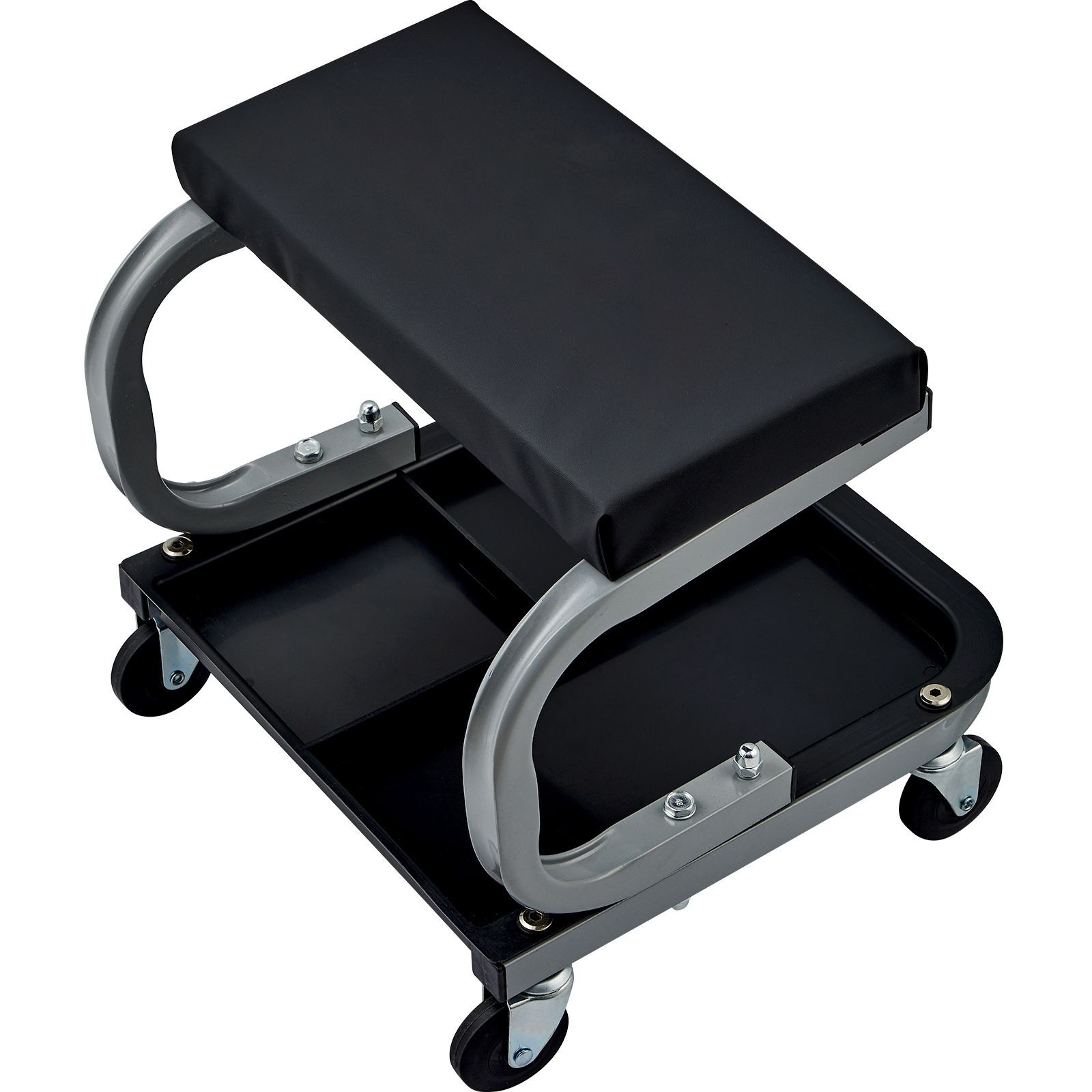 250lb Steel Creeper Stool Tool Tray Padded