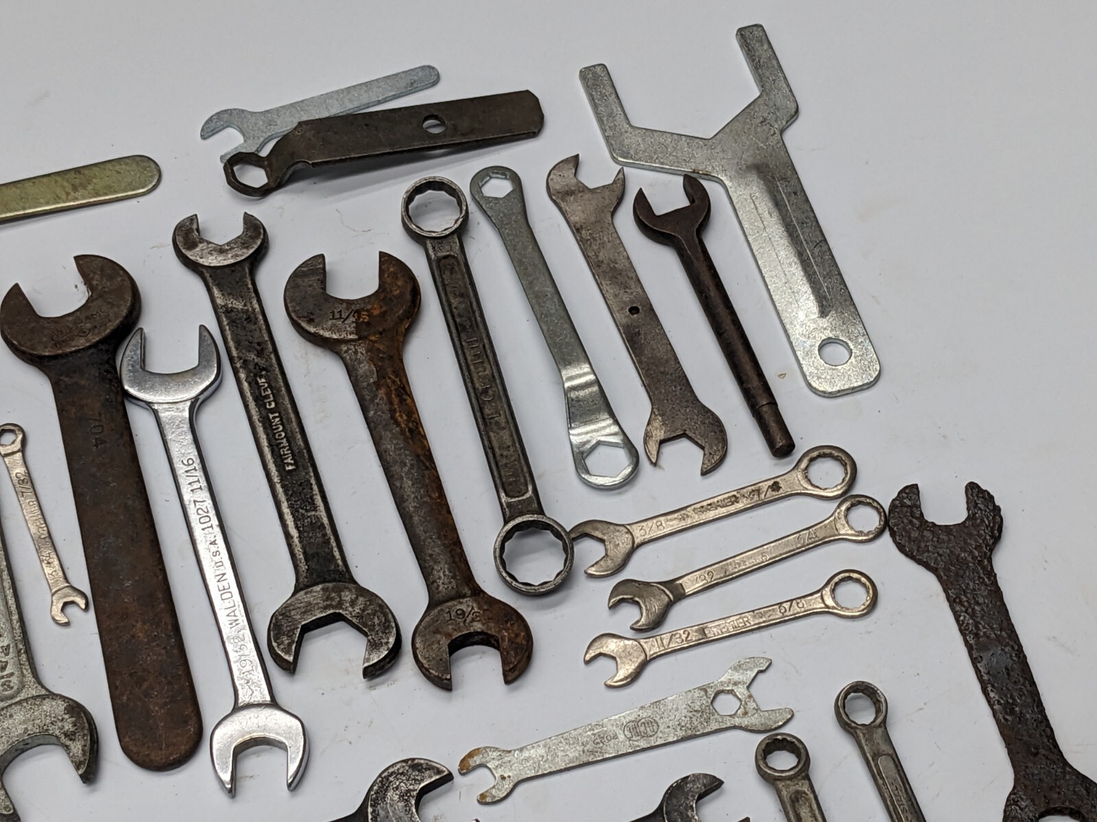 Old tool lot Of 83 wrench wrenches misc types Sizes Brands