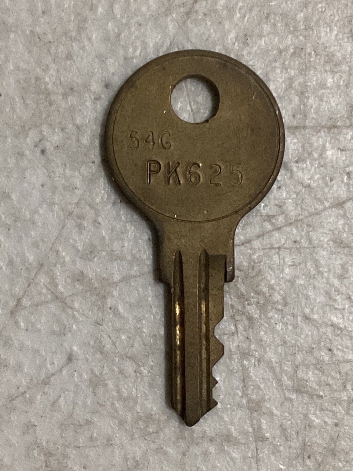 Vintage Brass Key Fort Lock ONE Replacement Chicago—Cabinet Arcade Vending PK625