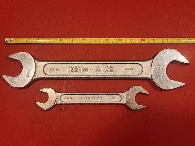 King Dick Whitworth Spanners Pair – B138 & A706 – British Made