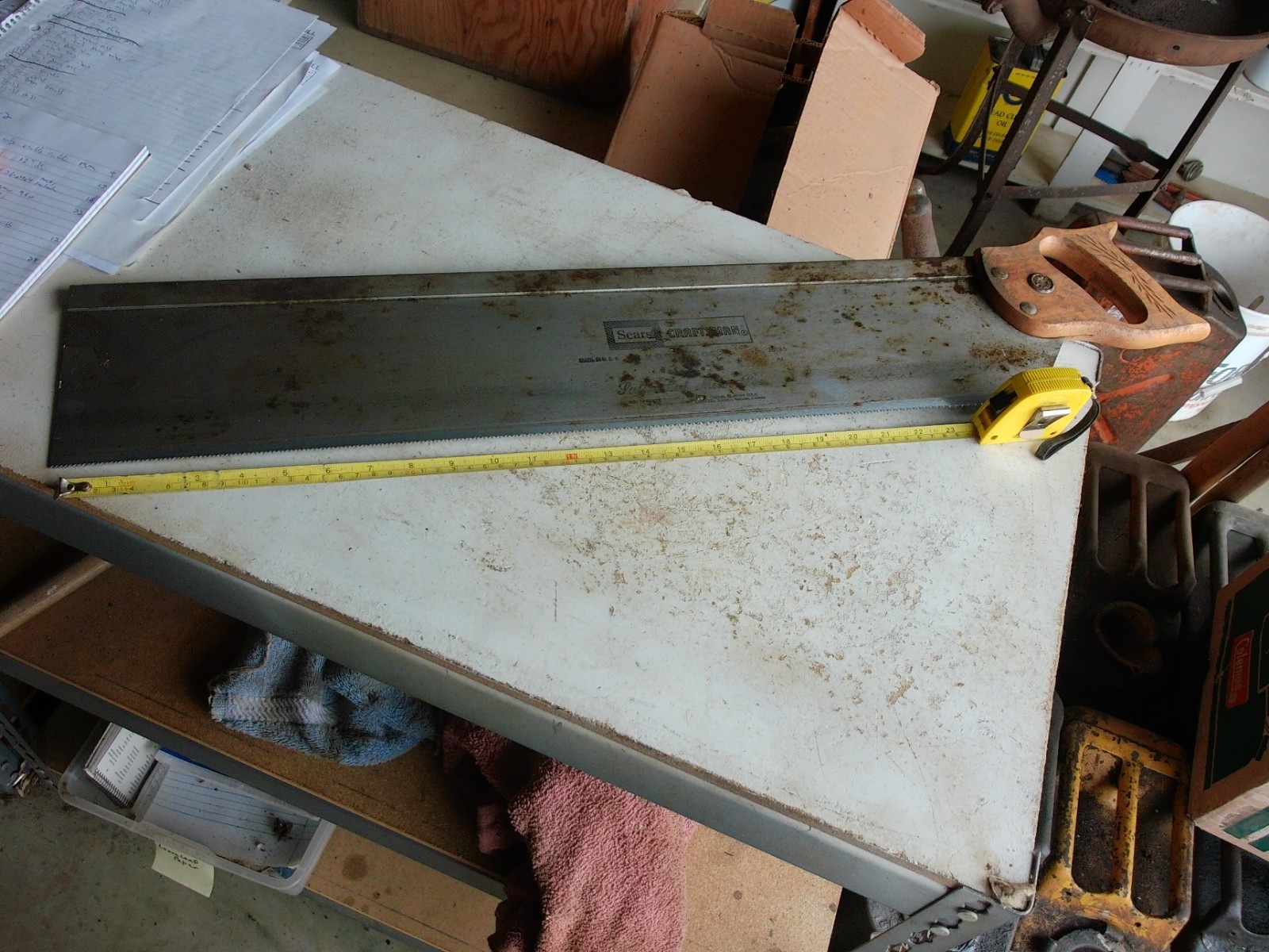 Vintage 26″ Blade Miter Saw Backsaw Sears Craftsman Lot 26-2-B