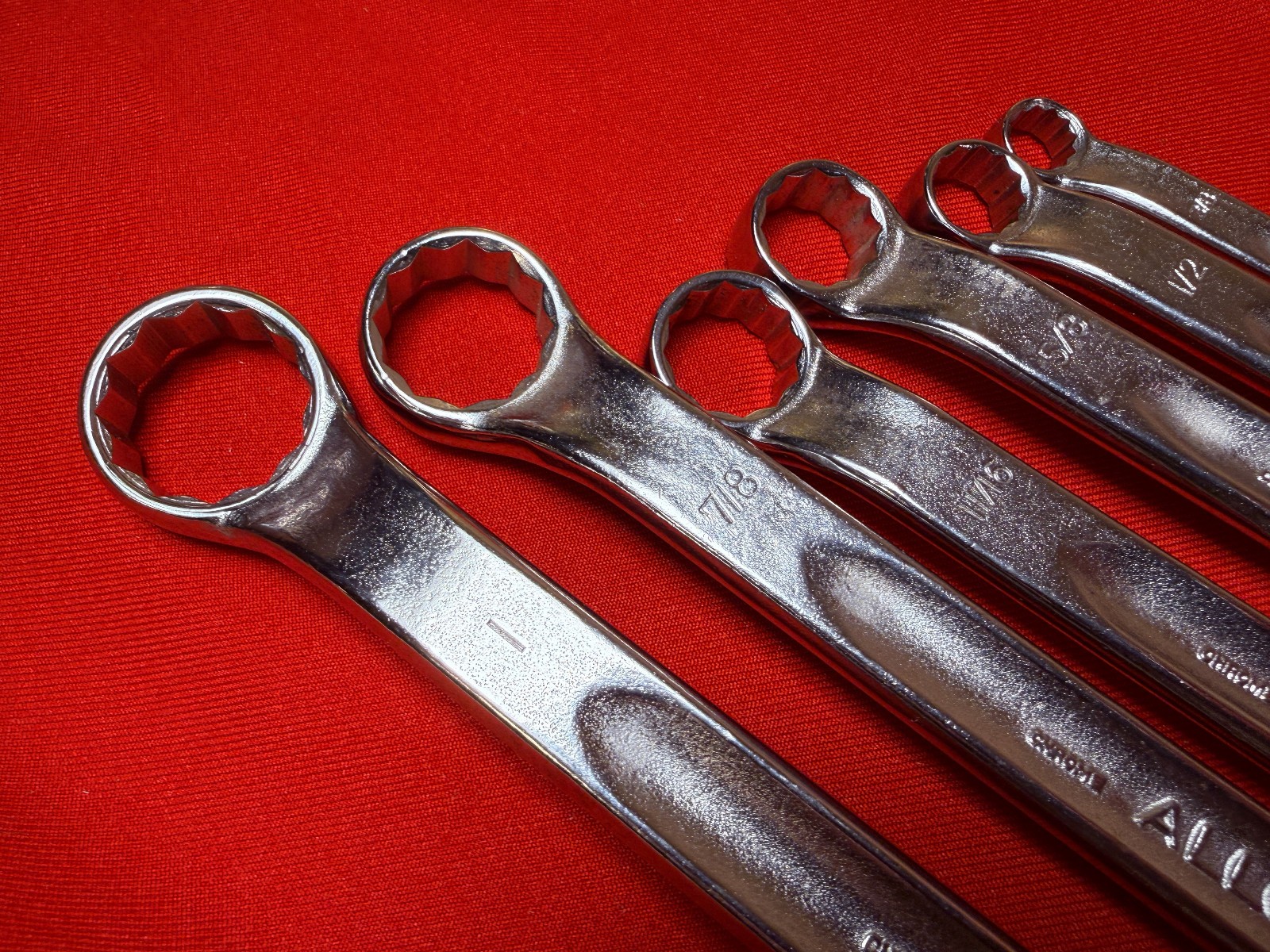 NOS 6 pc Vintage Stahlwille SAE Box End Wrench Set 23 Corona Series 3/8 – 1-1/8″