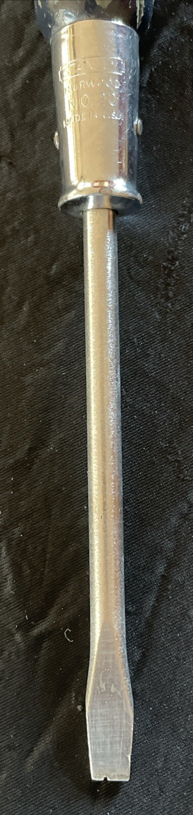 Stanley Hurwood No. 20 Screwdriver 1/4″ x 9″ Wood Handle Full Tang | FREE S&H