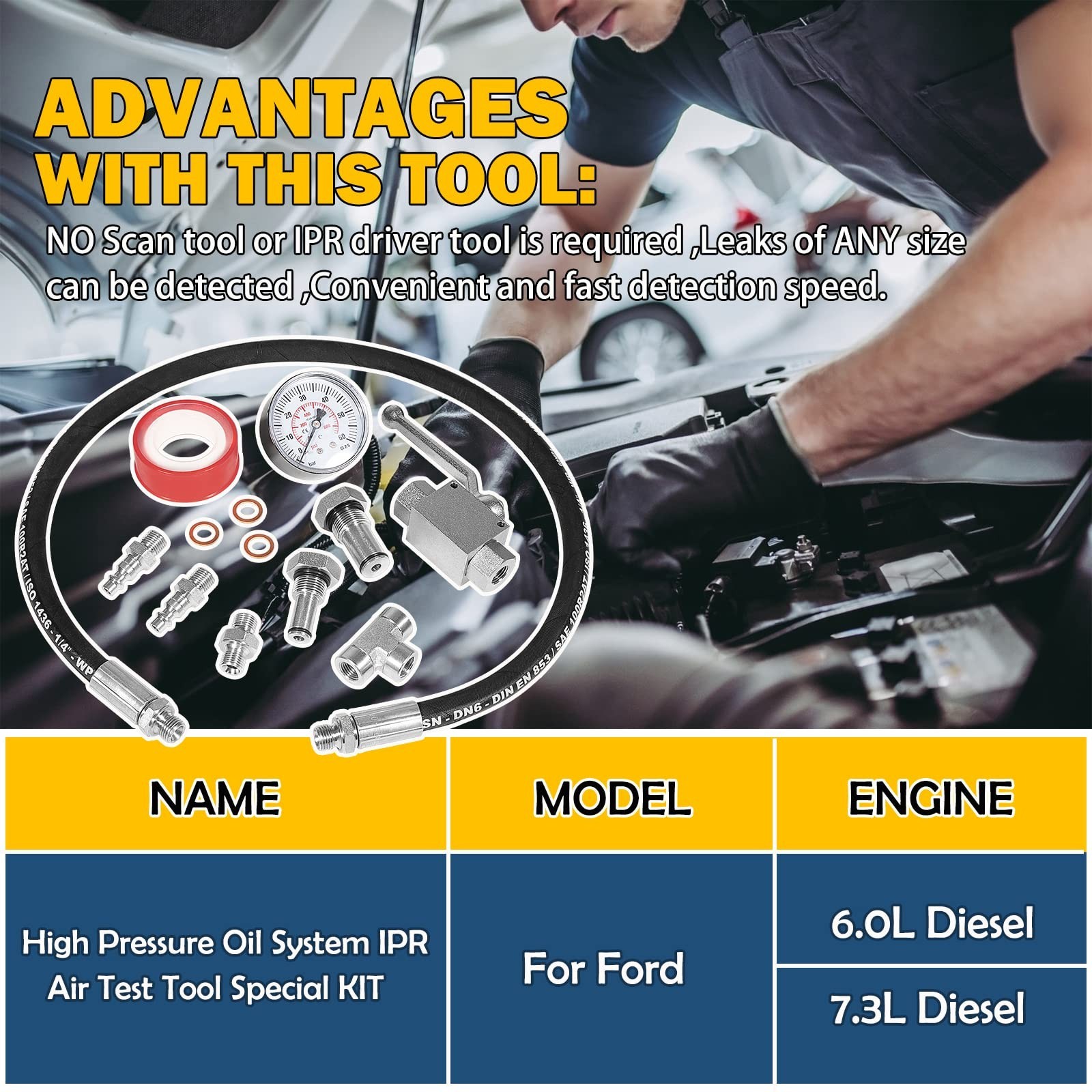 E-cowlboy Fits for Ford 6.0L-7.3LPowerstroke Diesel High Pressure Oil System …