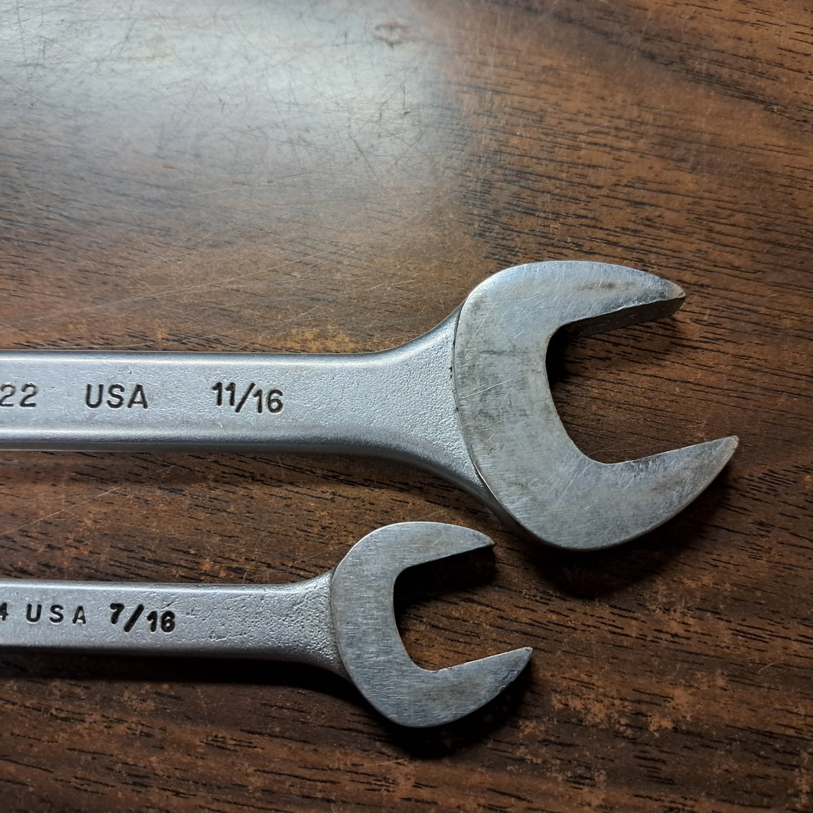 Qty 4 PAR-X (Snap On) Open End Wrenches 3/8 to 13/16