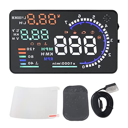 Car HUD, A8 5.5 Inches Head up Display Windshield Screen Display Head up