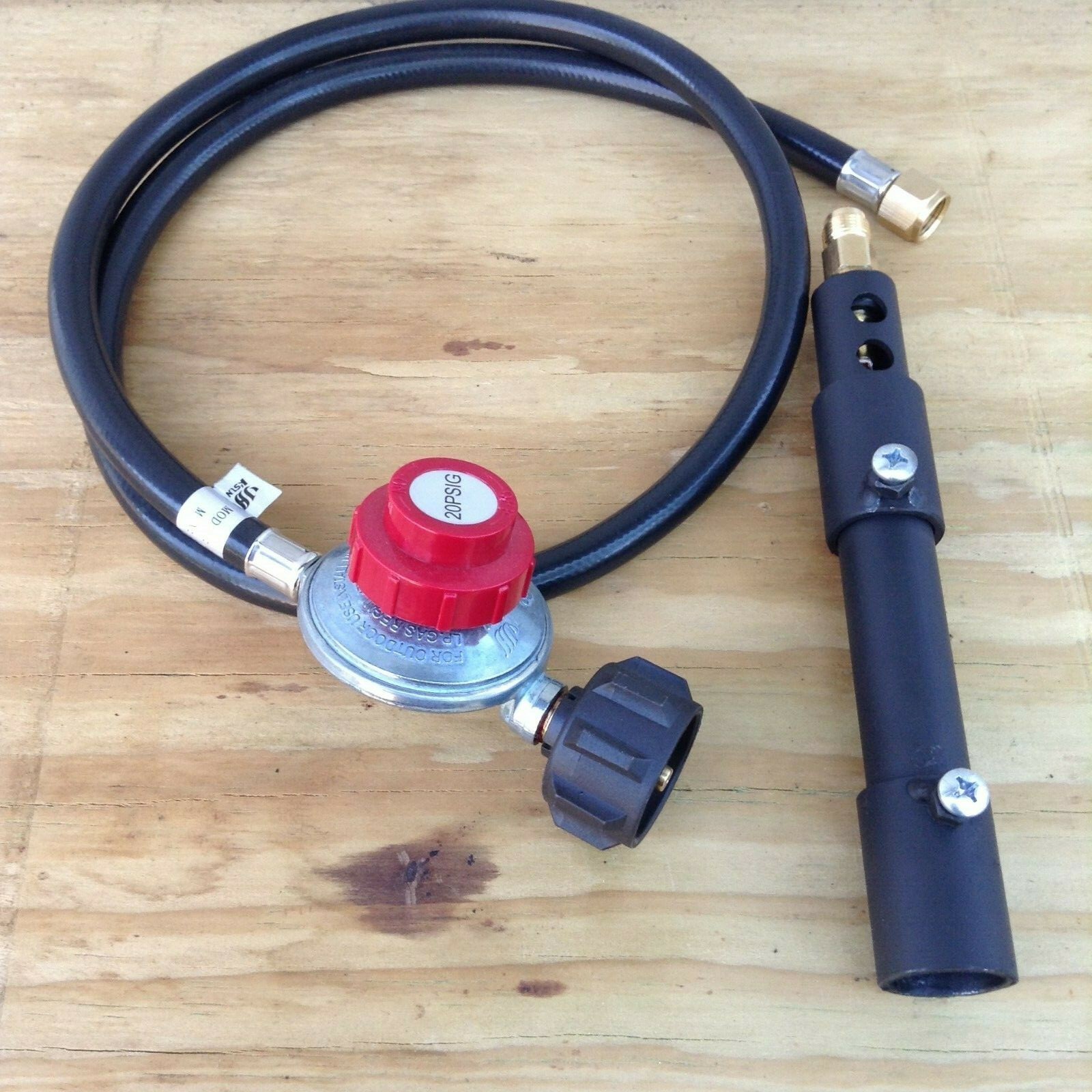 FORGE PROPANE BURNER WITH 4’HIGH PRESSURE REGULATOR(0-20PSI) 27000 BTU