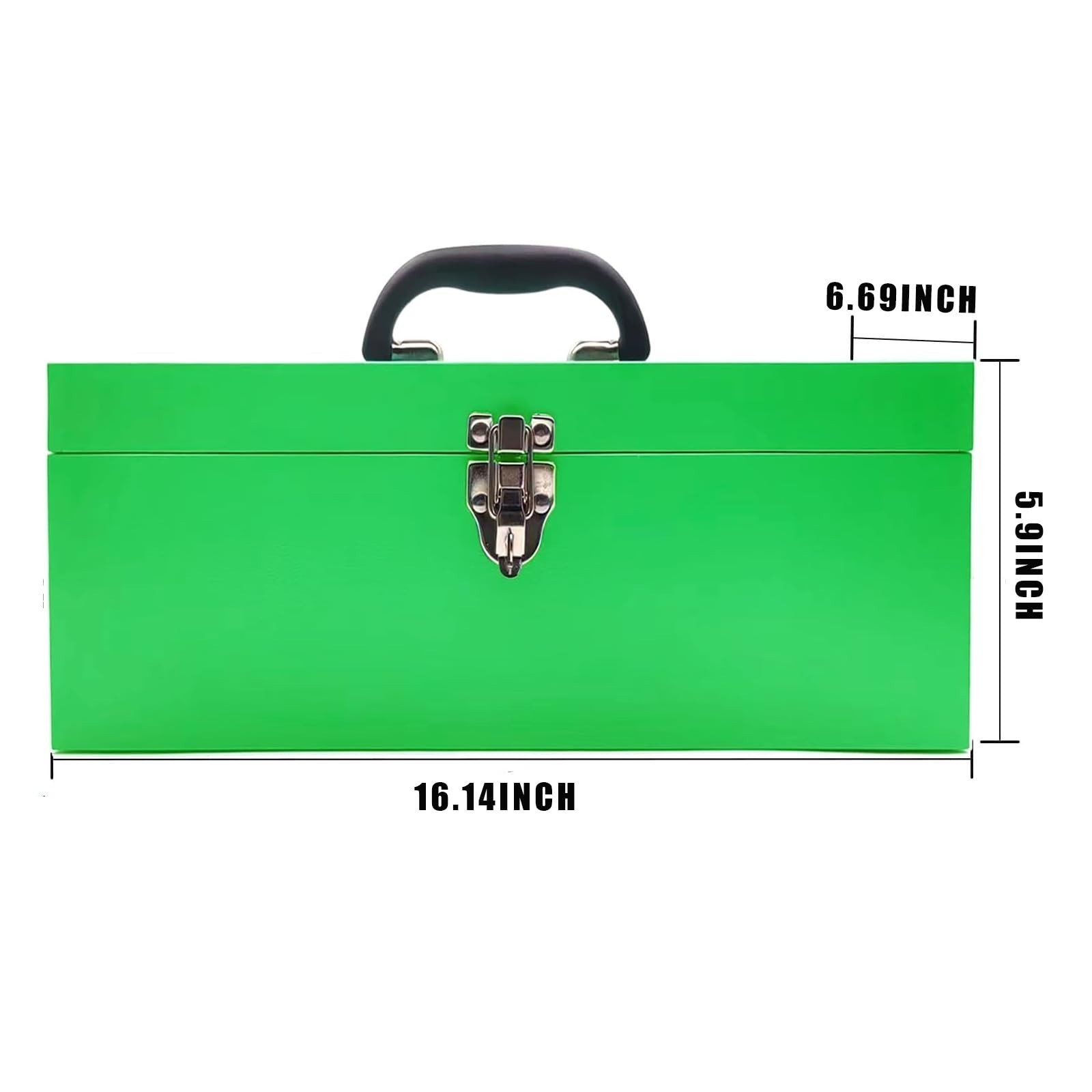 Metal Toolbox Portable Locking Tool Box Metal Took box Tool Box Organizer Tol…