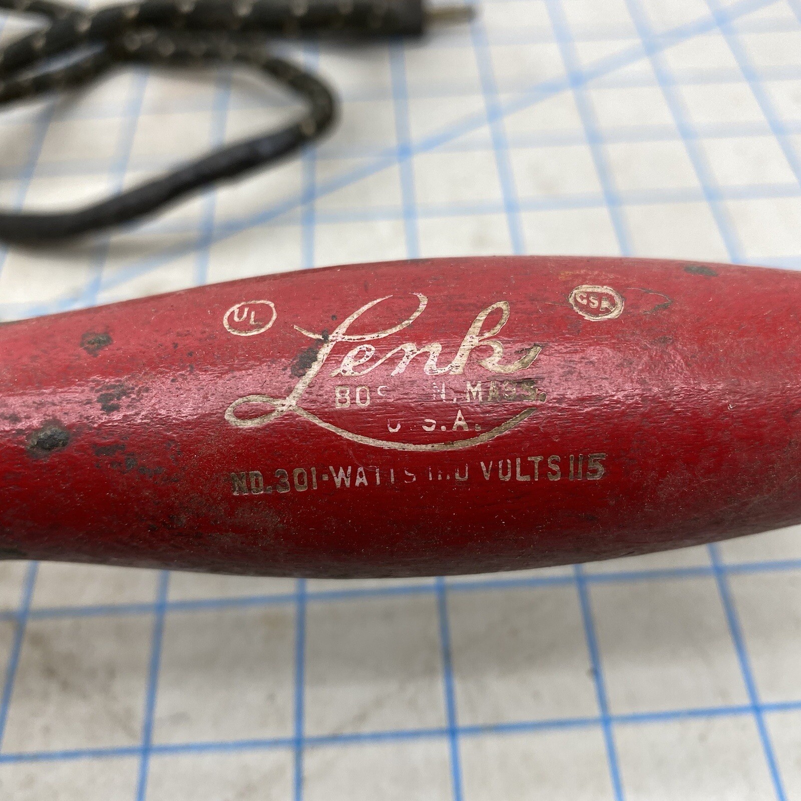 Vintage Lenk No. 301 100w 115v Solder Iron Untested As Is