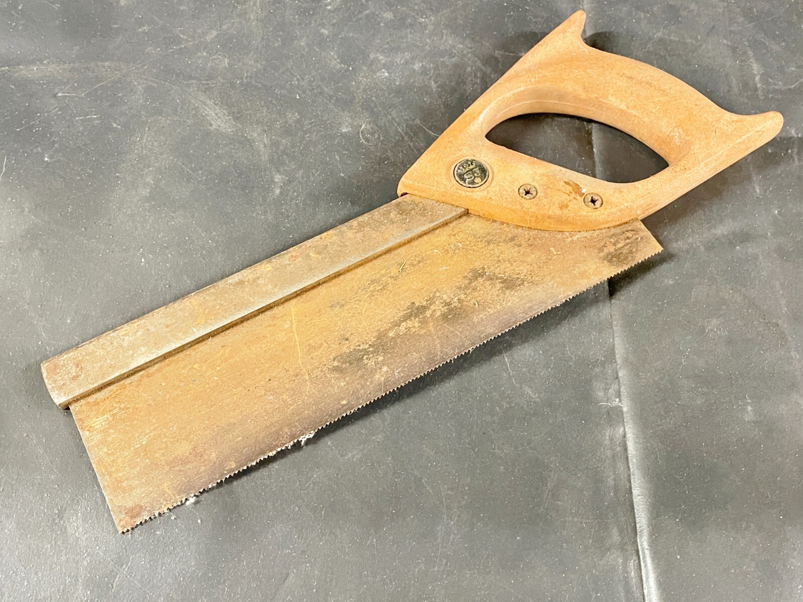 VINTAGE SPEAR AND JACKSON TENON SAW WOODEN HANDLE DIY TOOL CARPENTRY