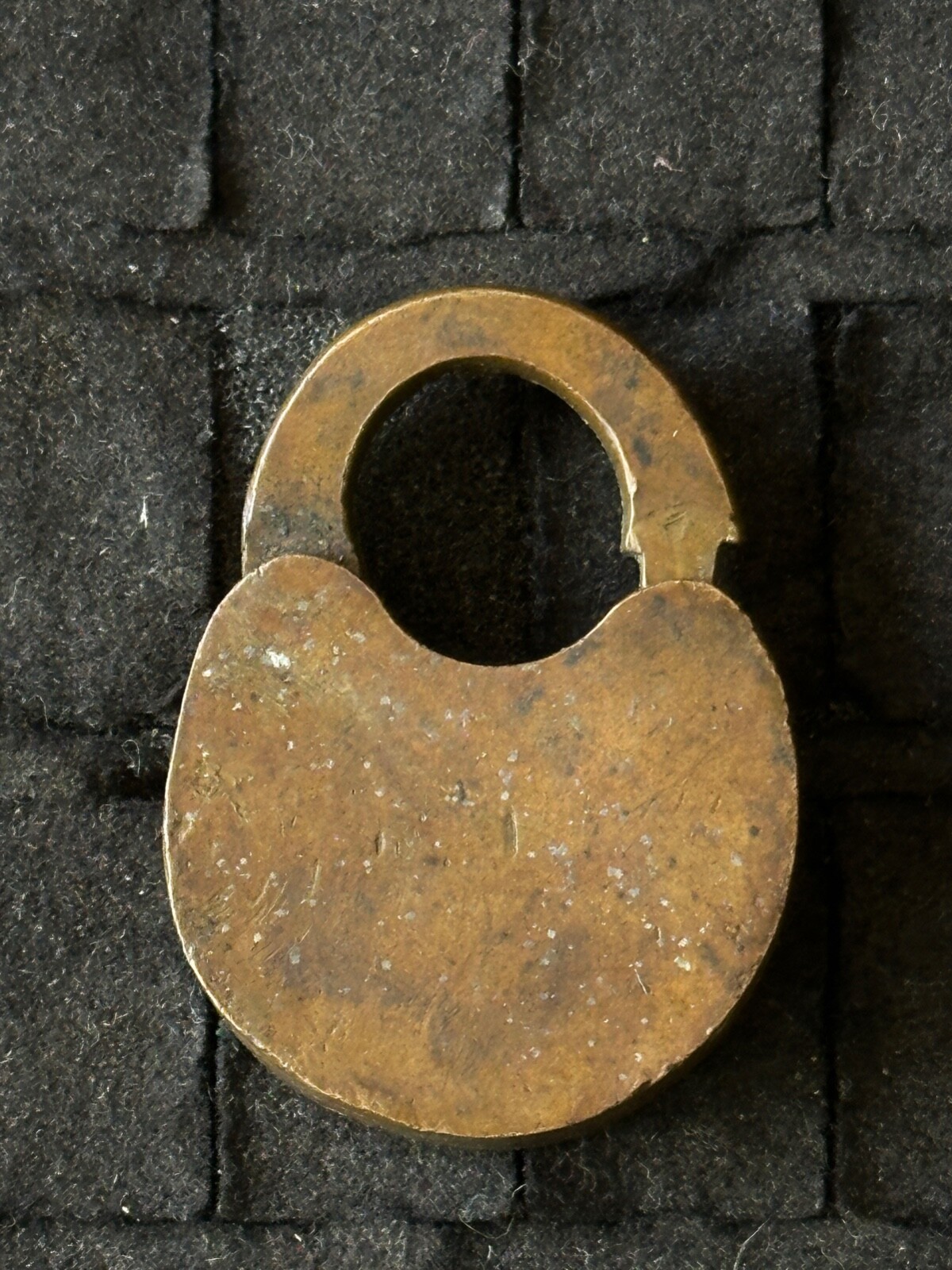 RARE Antique Vintage ROMER & Co No. 1 Solid Brass 2″ Padlock Locket NO KEY
