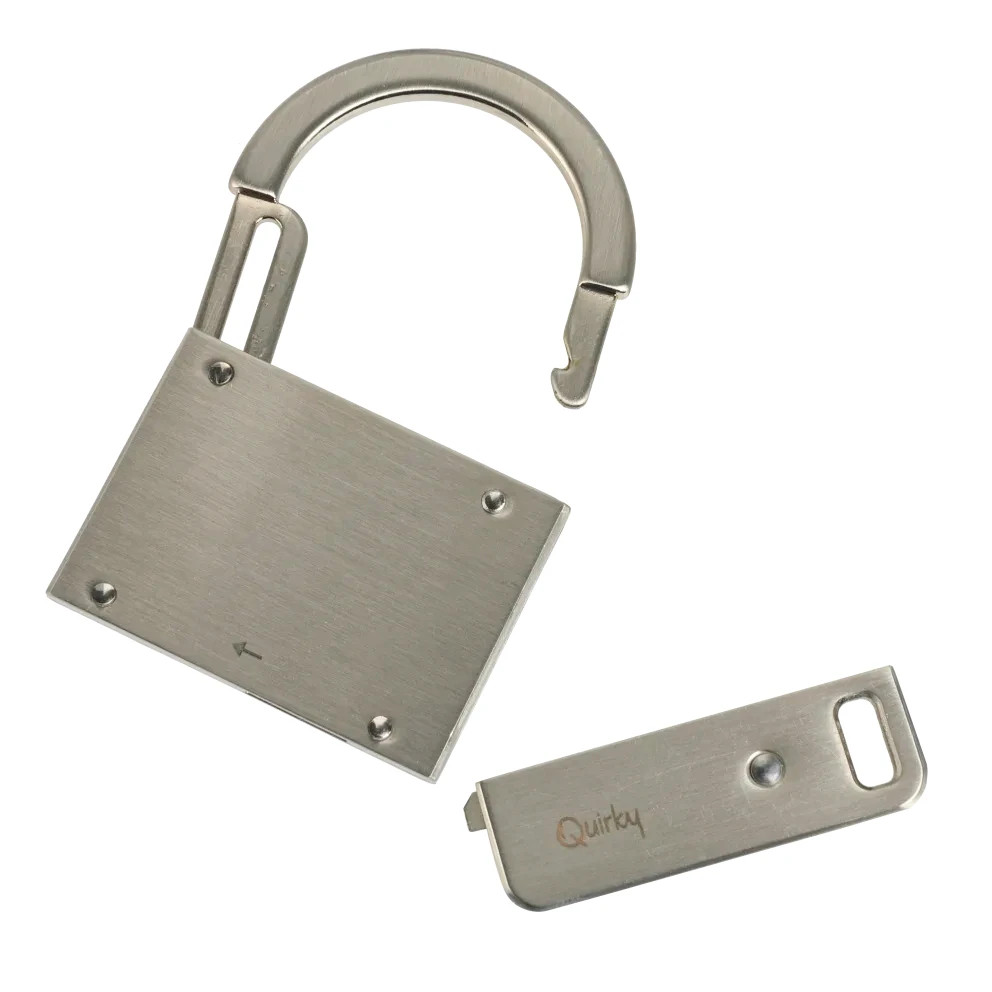 Quirky Flat Padlock 3 -Pack new in a plastic package silver
