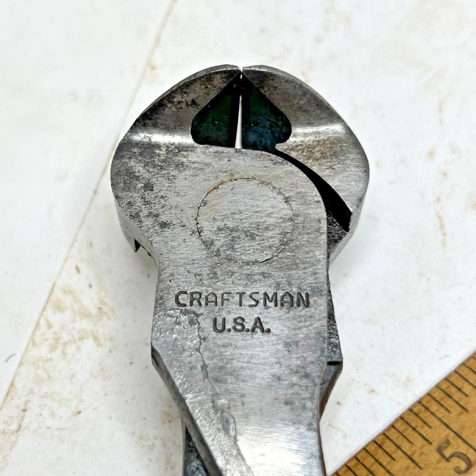 Vintage Craftsman C 6.5″inch End Nippers Cuttesr Black Vinyl Handles Made in USA