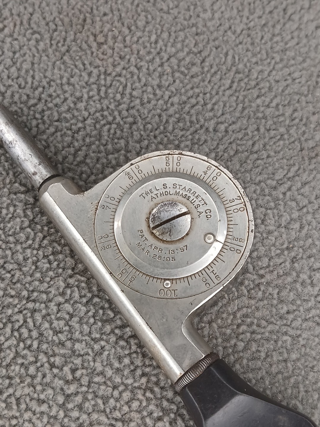 L S STARRETT CO ATHOL MASS MACHINIST IMPROVED SPEED INDICATOR Pat. 97 – 05 GOOD