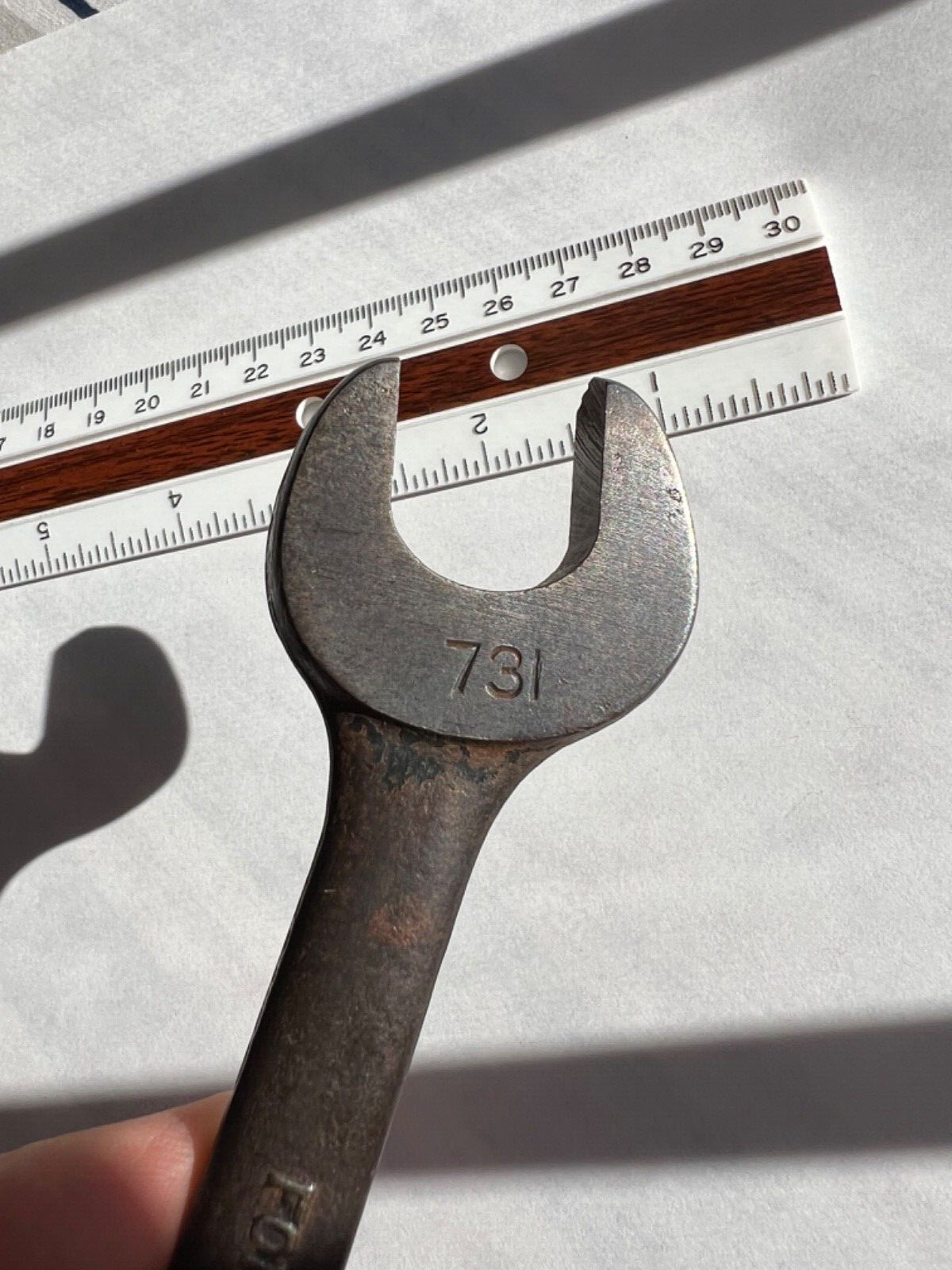 Vintage VLCHEK Double Open End Wrench #731 3/4 x 13/16 – Made In USA