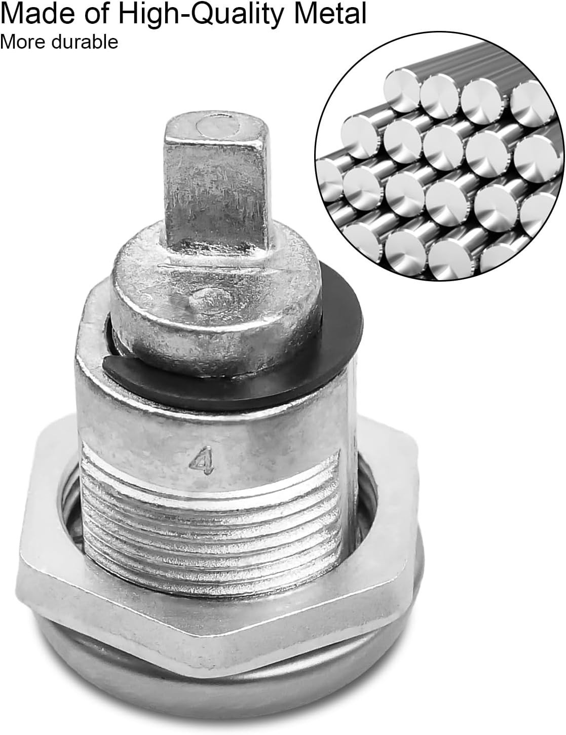 Tool Box Locks with Keys, 4 Pack Keys Alike 5/8 Inch Lock Cylinder Fit for T-Han