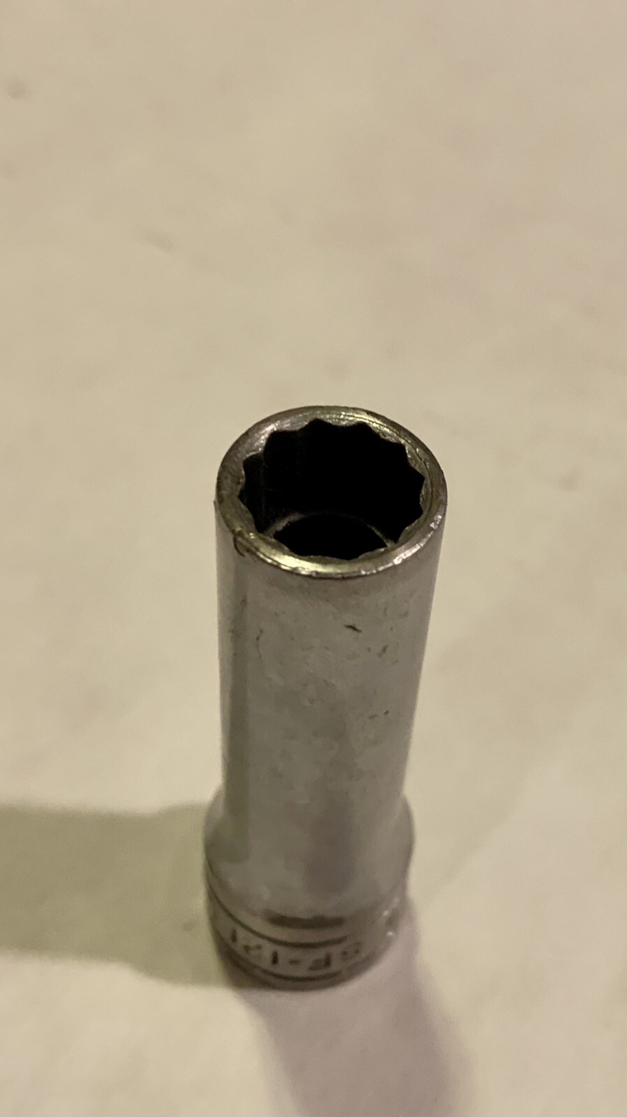 Clean! Vintage 1963 SNAP ON SF-121 3/8 Inch Deep Socket 3/8” Drive 12 Point USA