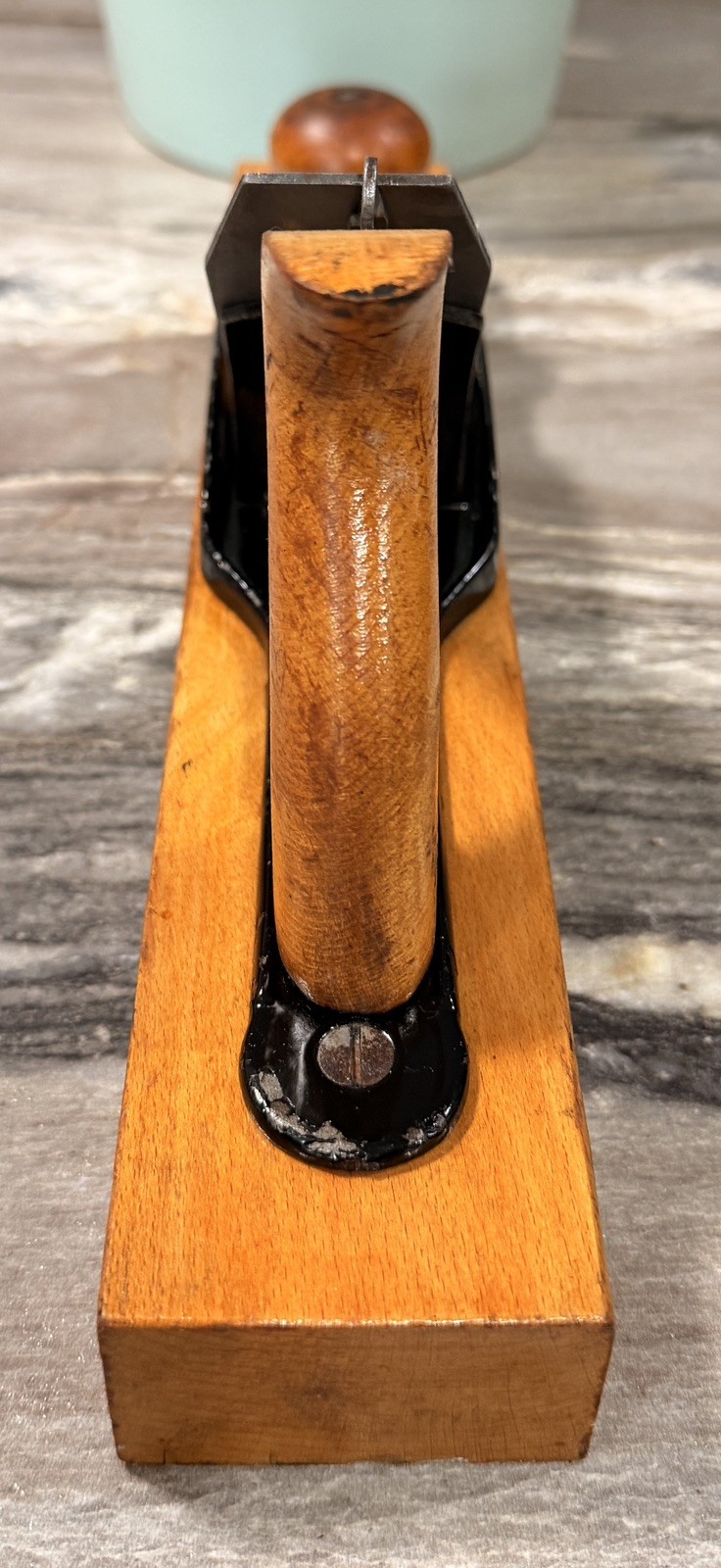 Antique Pine Knot 15” Jack Plane Great Condition Wood & Steel 90+ Years Old