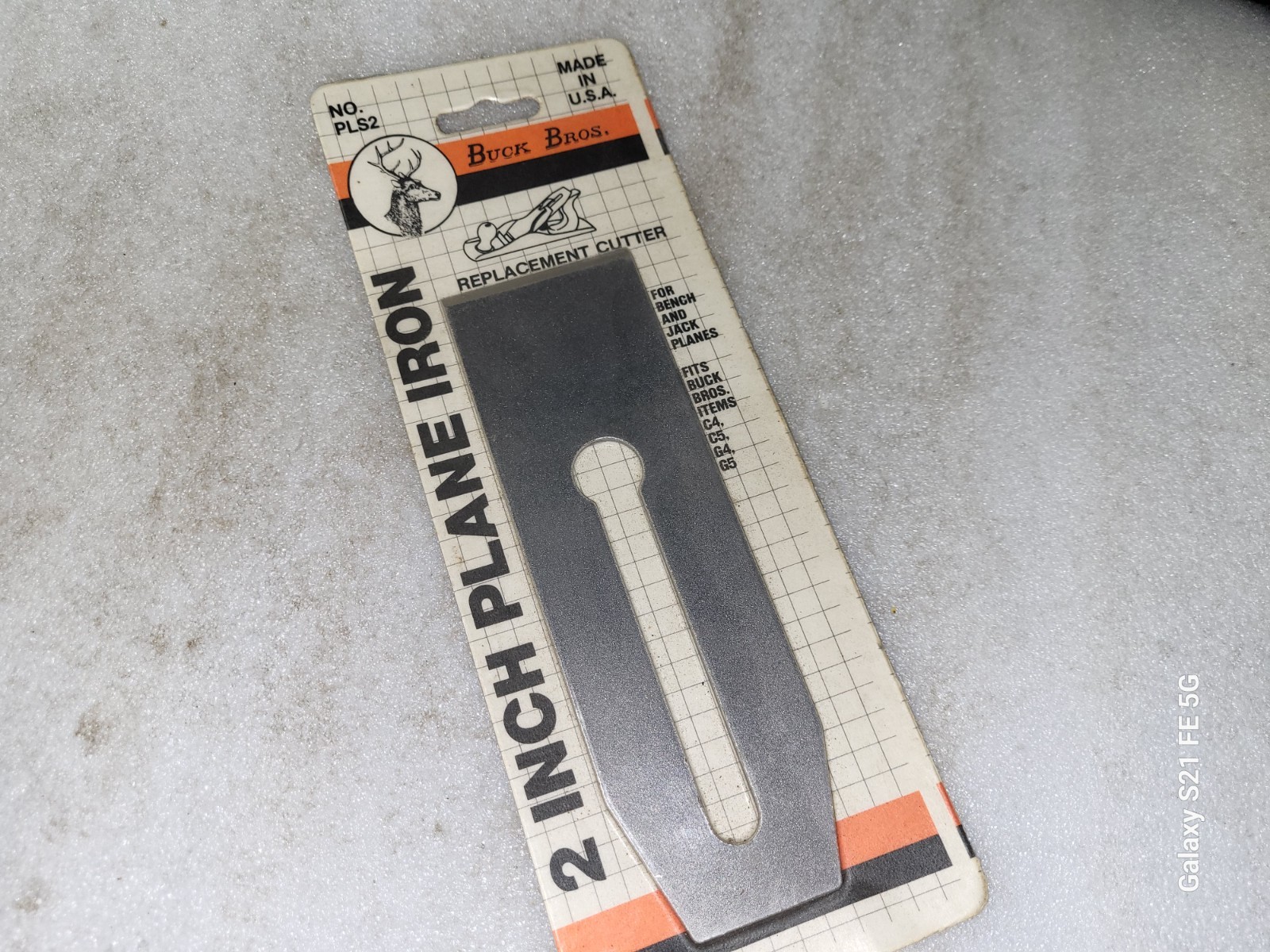 Buck Bros 2″ Stanley Replacement Plane Planer Iron Blade PLS2
