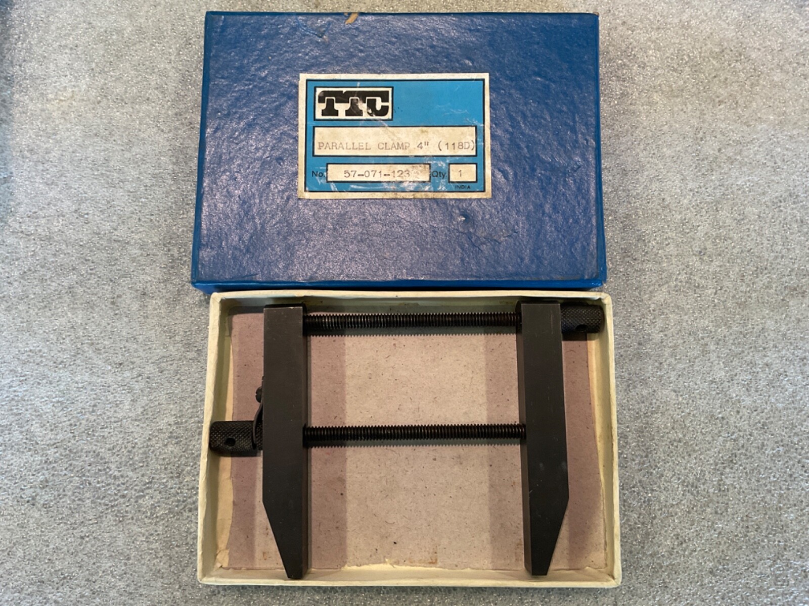 TTC Toolmakers Machinist Parallel Clamp Jaw Length 4” Depth 1-3/4 ” Opening 2”