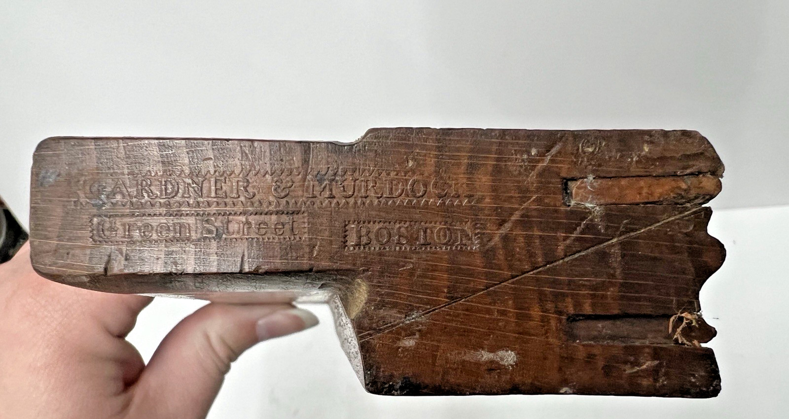 Vintage Gardner & Murdock Of Boston Wood 3/8 Molding Plane