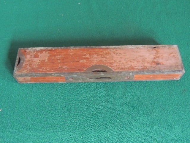 Antique Stratton Brother 10” Rosewood Level Greenfield Mass Patented Mch 1, 1870