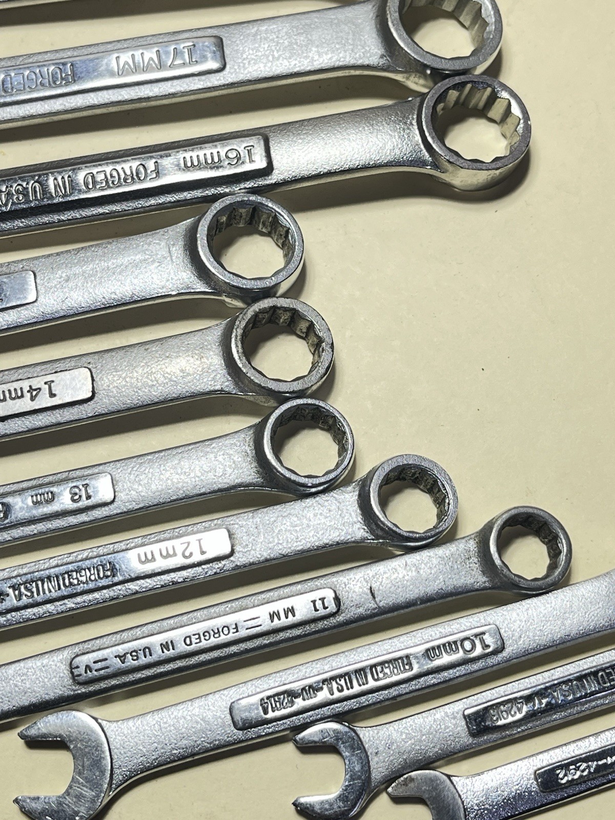 14 Pce. Craftsman Metric Combination Wrench Set 8-21mm Used VV SERIES