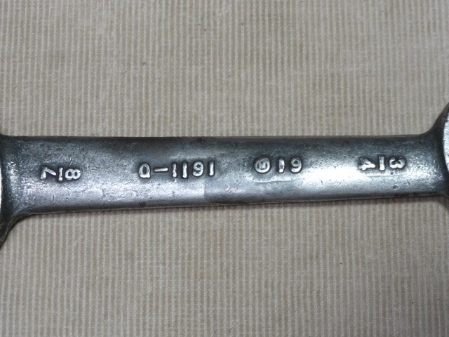 Vtg Dodge Brothers Q1191 Open Ended Wrench 7/8″ x 3/4″ Tool Kit 1930s 1940s
