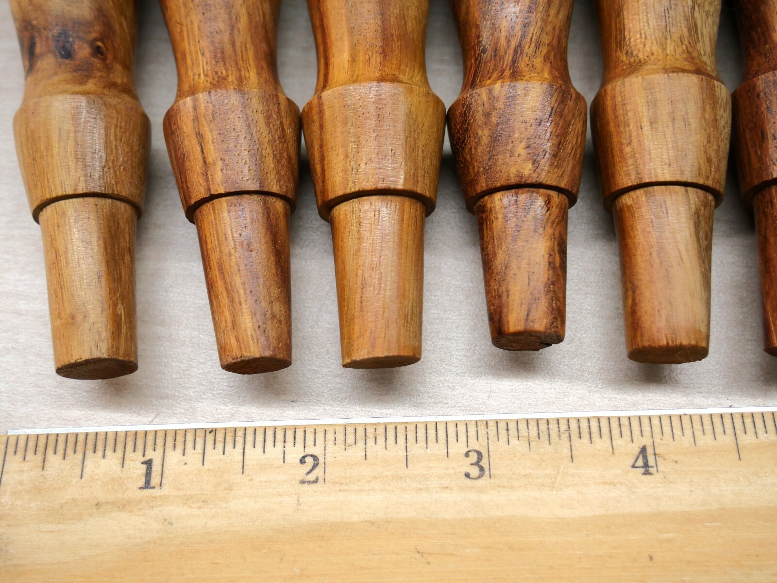 LOT OF 20 NEW ROSEWOOD SOCKET CHISEL HANDLES FOR TOOL RESTORATION