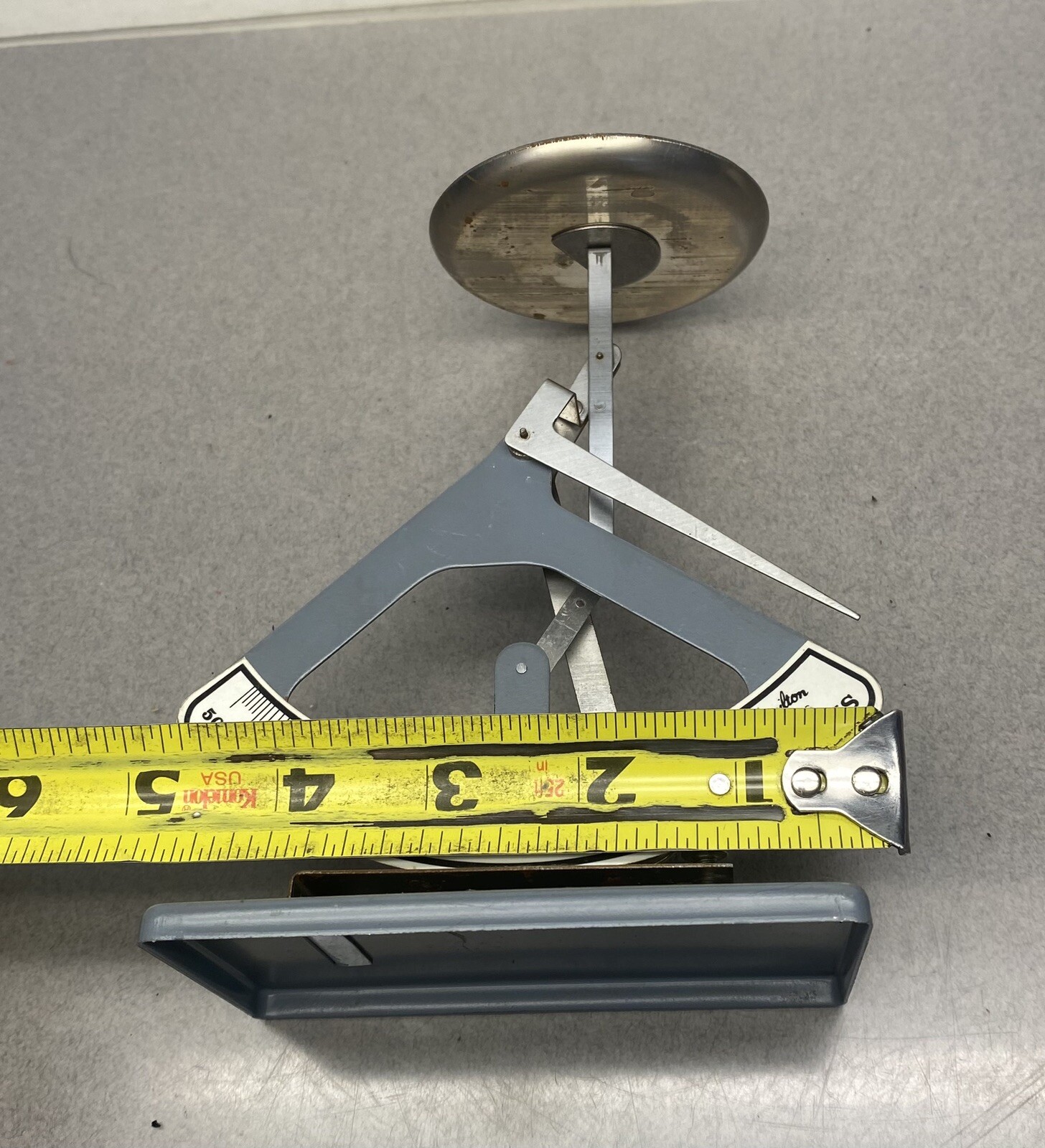 Vintage Hamilton Desk Scale 50 Grams Metal Mechanical