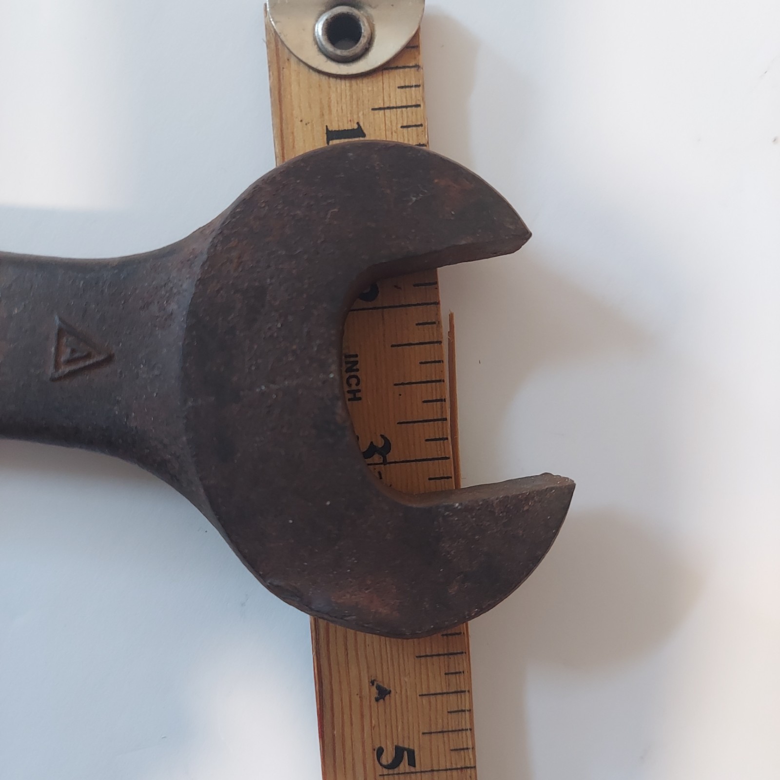 Armstrong Bros 1920s Open-end Spanner/ Wrench Logo- “A” Triangle 35mm (1-3/8 in)