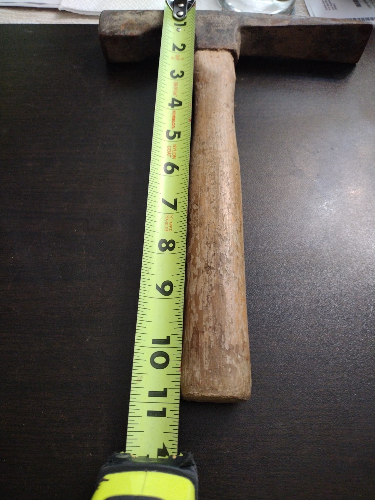 Vintage STANLEY No.435 24 oz Brick Mason Hammer 11″ Long