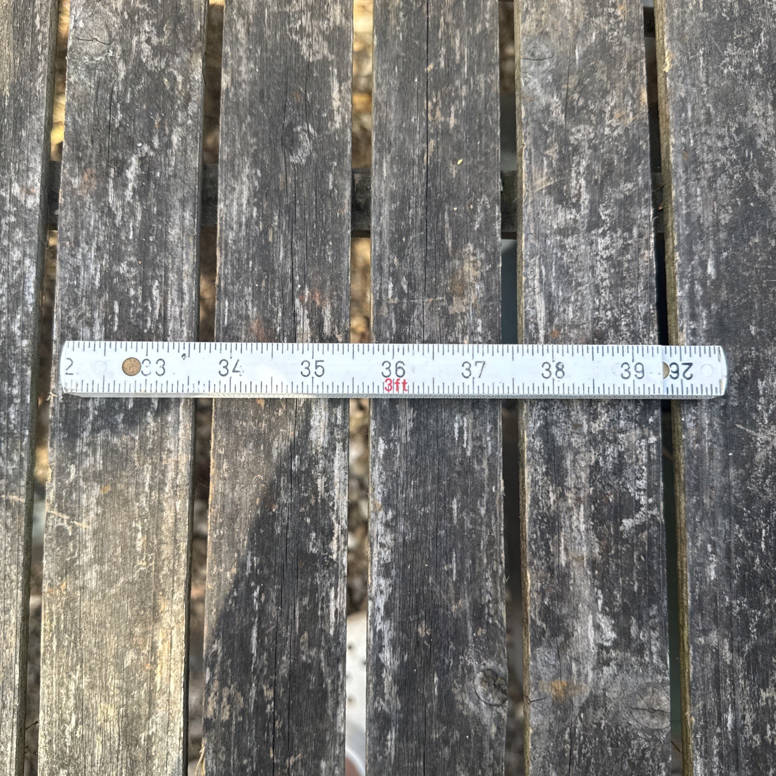 Vintage Don Fiber Denmark No. 201 Rare Fibreglass Folding Rule Metric & Imperial