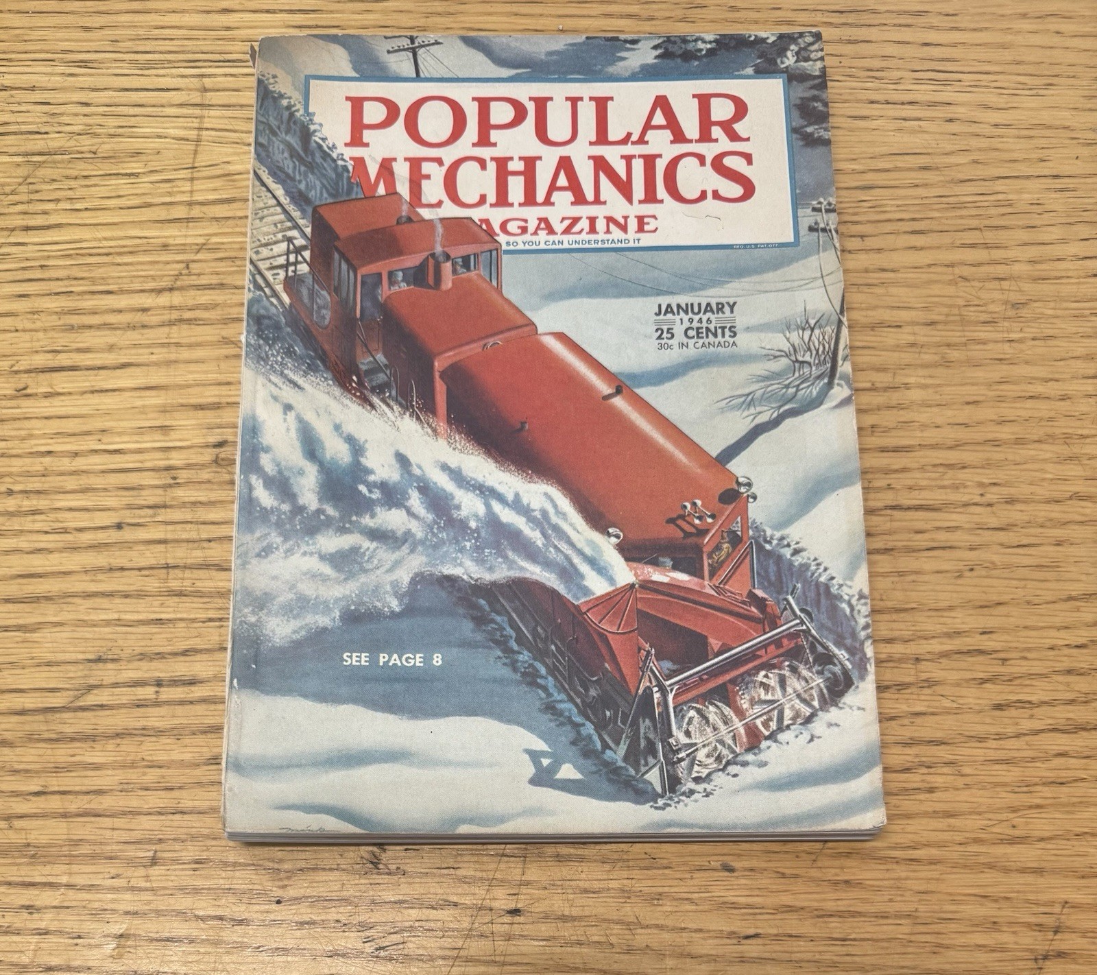 POPULAR MECHANICS MONTHLY JANUARY 1946 great Condition 208 Pages
